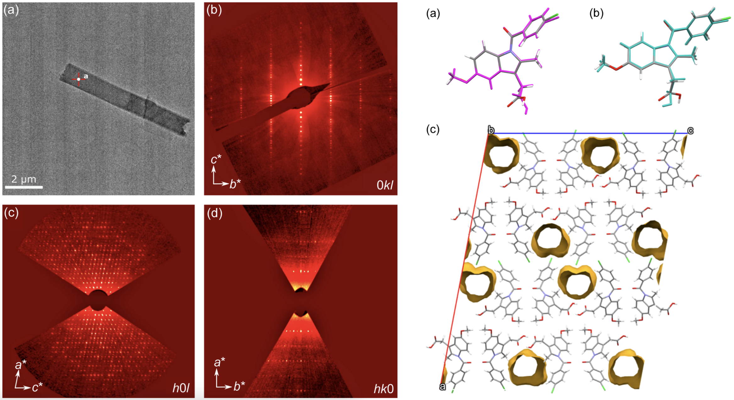 3D-ED diffraction patterns